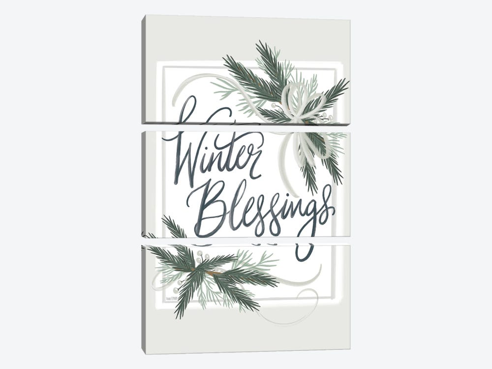 Winter Blessings by House Fenway 3-piece Canvas Art Print