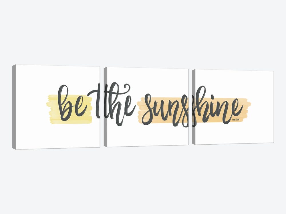Be The Sunshine by House Fenway 3-piece Canvas Art