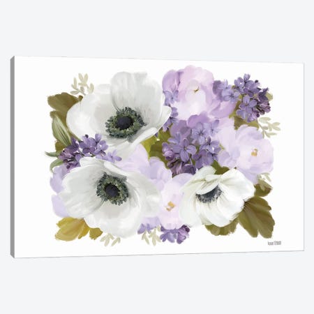 Lilacs And Anemones Canvas Print #HFE201} by House Fenway Canvas Art