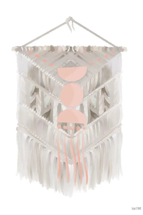 Pink Bohemian Macrame