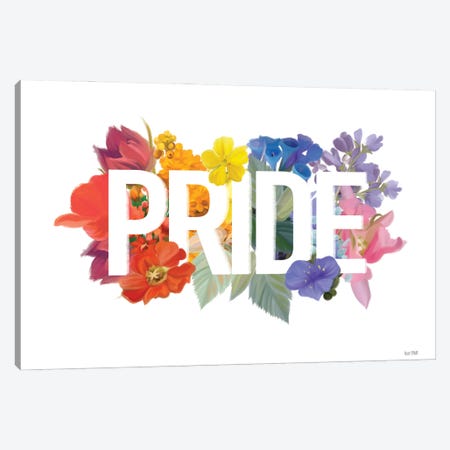 Rainbow Pride Canvas Print #HFE232} by House Fenway Art Print