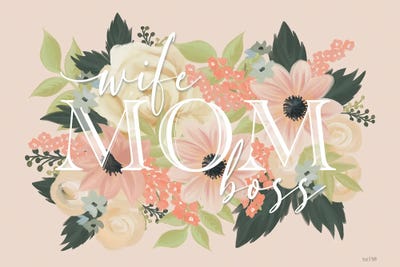 Wife, Mom, Boss by House Fenway framed wall art