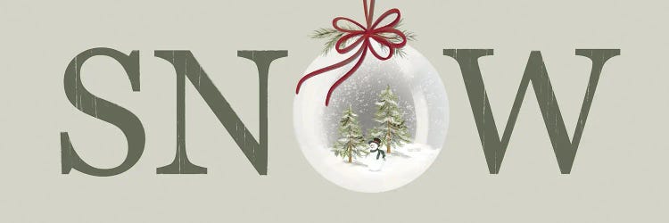 Christmas SNOW Sign by House Fenway wall art