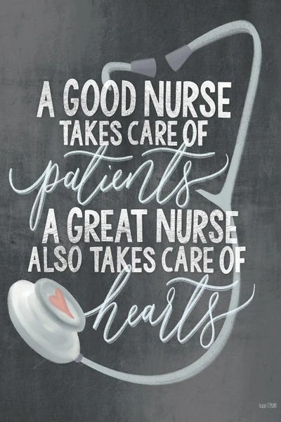 A Nurse's Heart by House Fenway framed canvas print