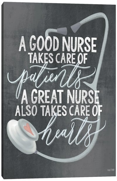 A Nurse's Heart Canvas Art Print - Nurses