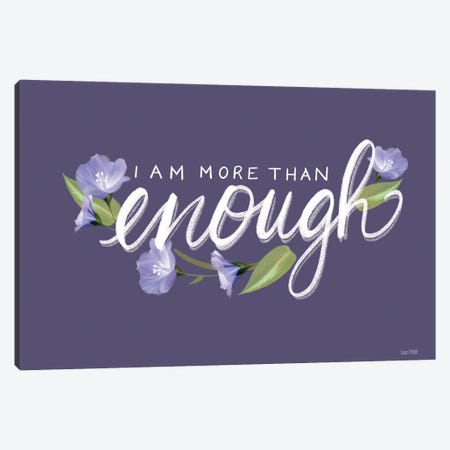 More than Enough Canvas Print #HFE33} by House Fenway Canvas Art
