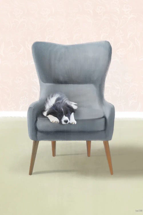 Nap Time Collie Pup by House Fenway wall art