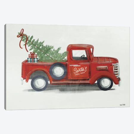 Santa's Tree Farm Canvas Print #HFE37} by House Fenway Canvas Art Print