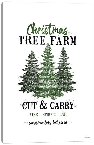 Christmas Tree Farm Canvas Art Print - Holiday Décor