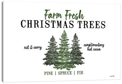Christmas Tree Farm Canvas Art Print - House Fenway