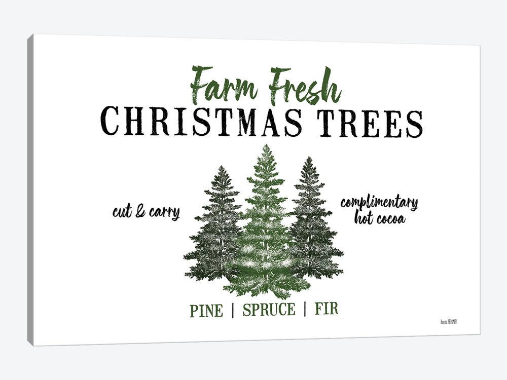 Christmas Tree Farm by House Fenway 1-piece Canvas Print