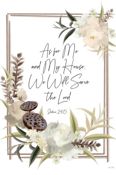 Bible Verses: Boho As For Me by House Fenway