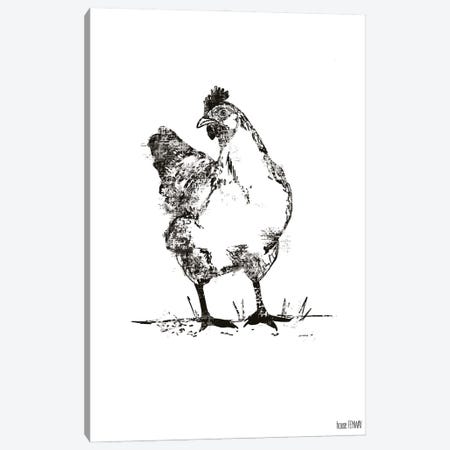 Farmhouse Chicken Canvas Print #HFE5} by House Fenway Canvas Art