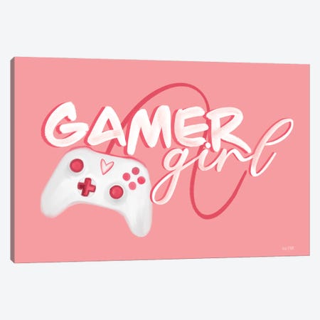 Gamer Girl Canvas Print #HFE79} by House Fenway Canvas Artwork