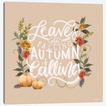 Autumn Is Calling Canvas Print #HFE94} by House Fenway Canvas Art Print