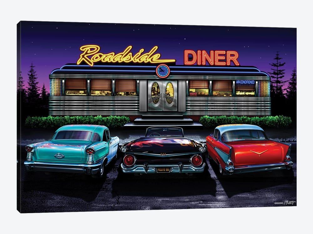 Roadside Diner I by Helen Flint 1-piece Canvas Print