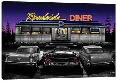 Roadside Diner II Canvas Art Print