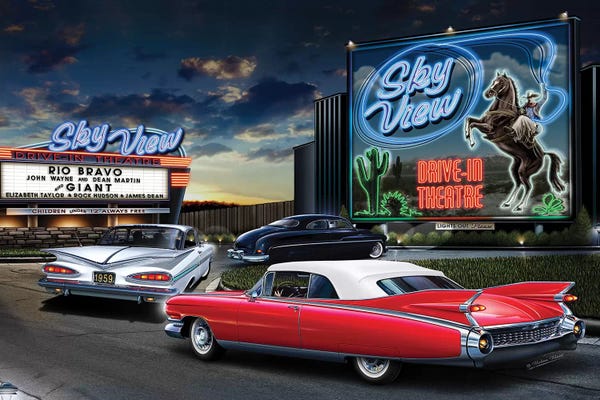 Helen Flint: Skyview Drive-In I by Helen Flint