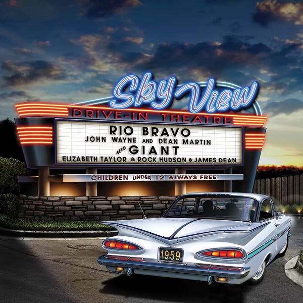 Television & Movies: Skyview Drive-In II by Helen Flint