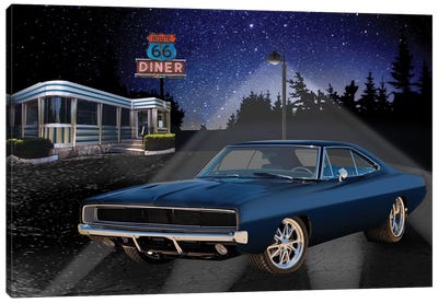 66 Muscle I Canvas Art Print - Route 66