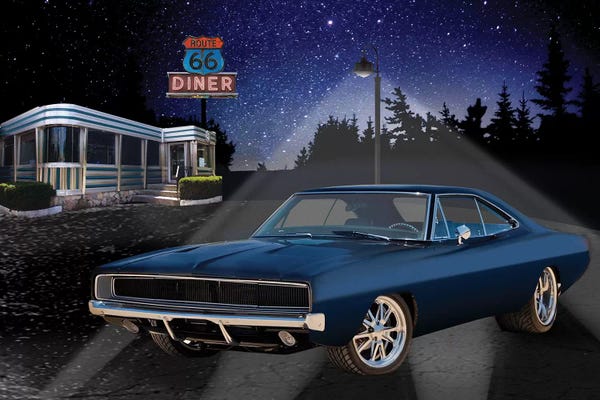 Route 66: 66 Muscle I by Helen Flint