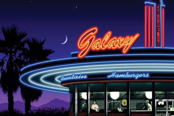 Helen Flint: Galaxy Diner IV by Helen Flint