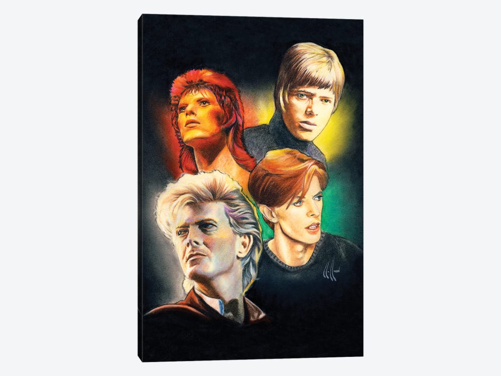 Bowie Collage by Chris Hoffman Art 1-piece Canvas Wall Art