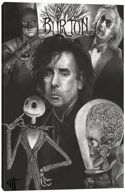 Tim Burton Canvas Art Print - Beetlejuice (Film Series)