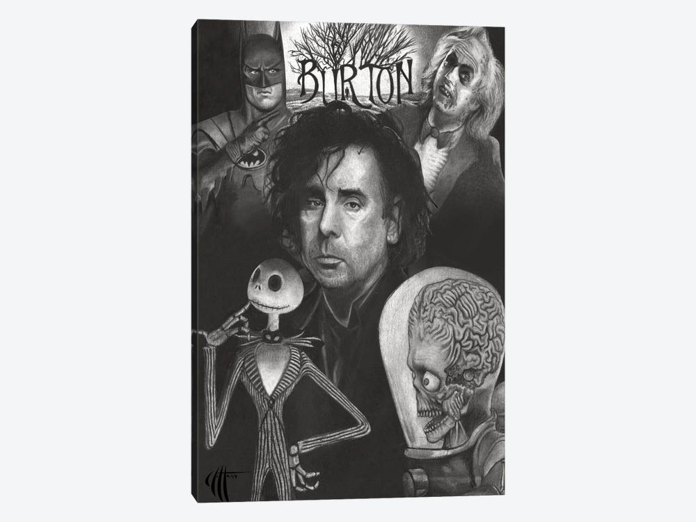 Tim Burton by Chris Hoffman Art 1-piece Art Print