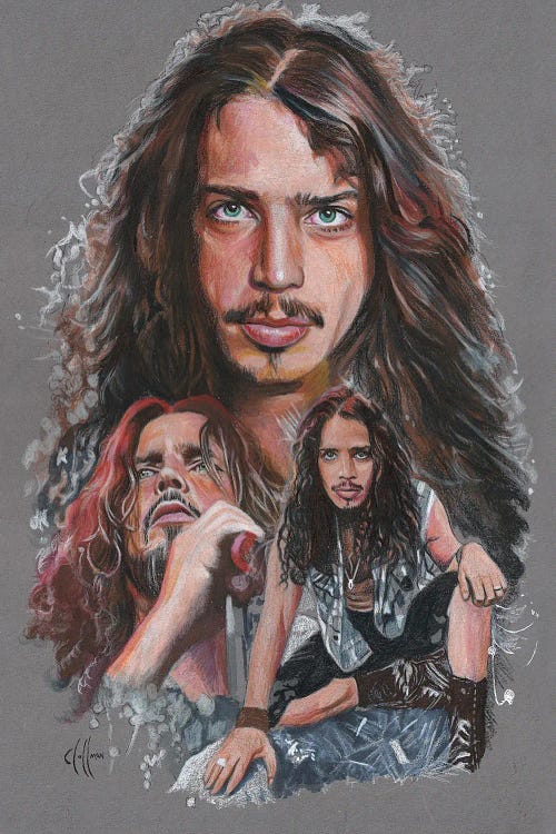 Chris Cornell by Chris Hoffman Art wall art