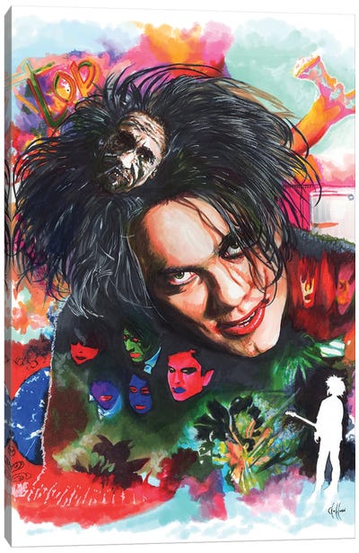 The Cure Collage Canvas Art Print - The Cure