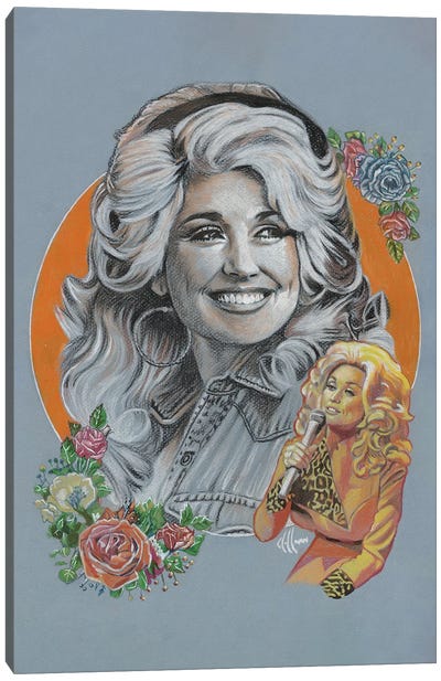 Dolly Parton Canvas Art Print - Chris Hoffman Art