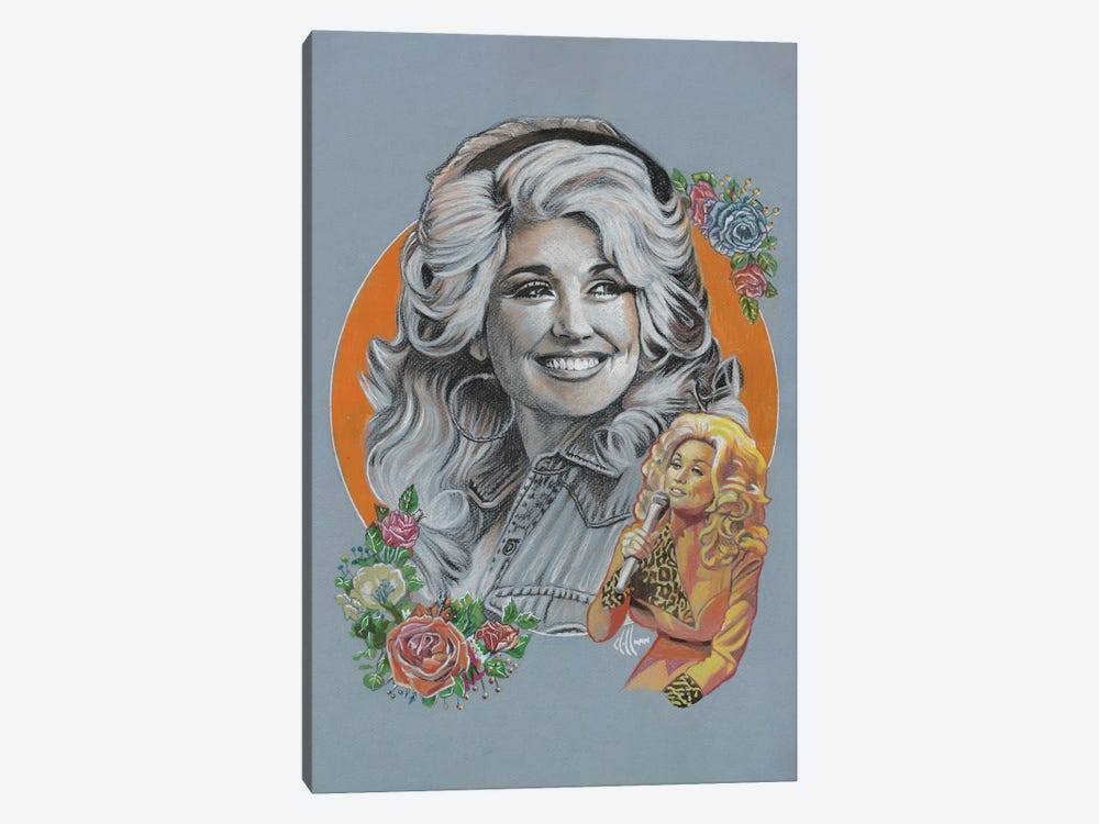 Dolly Parton by Chris Hoffman Art 1-piece Canvas Print