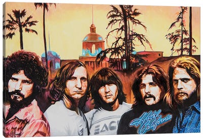 The Eagles Canvas Art Print - Limited Edition Music Art