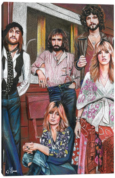 Fleetwood Mac Canvas Art Print - Seventies Nostalgia Art