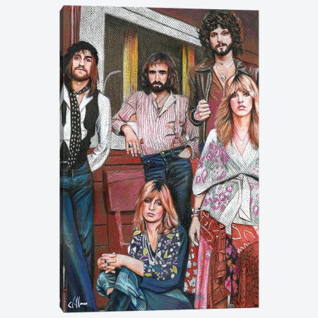 Fleetwood Mac Canvas Print #HFM22} by Chris Hoffman Art Art Print