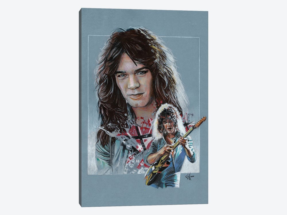 Eddie Van Halen by Chris Hoffman Art 1-piece Canvas Print