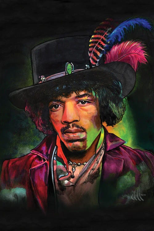 Jimi I by Chris Hoffman Art wall art