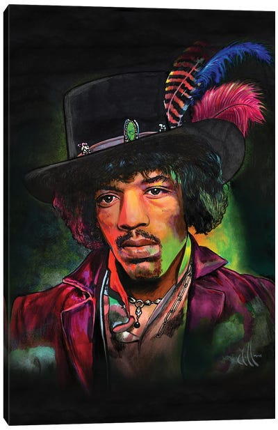 Jimi I Canvas Art Print - Jimi Hendrix