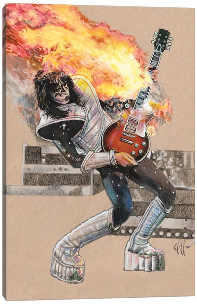 Spaceman Alive II Canvas Art Print - Heavy Metal Art
