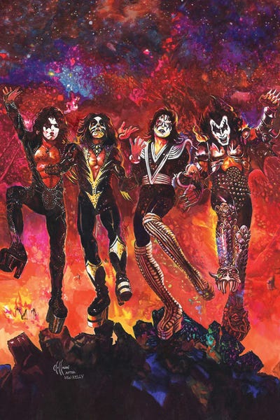 Kiss Destroyer Canvas Wall Art by Chris Hoffman Art iCanvas