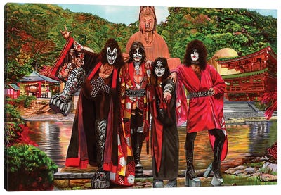 Kiss Kyoto Canvas Art Print - Limited Edition Musicians Art