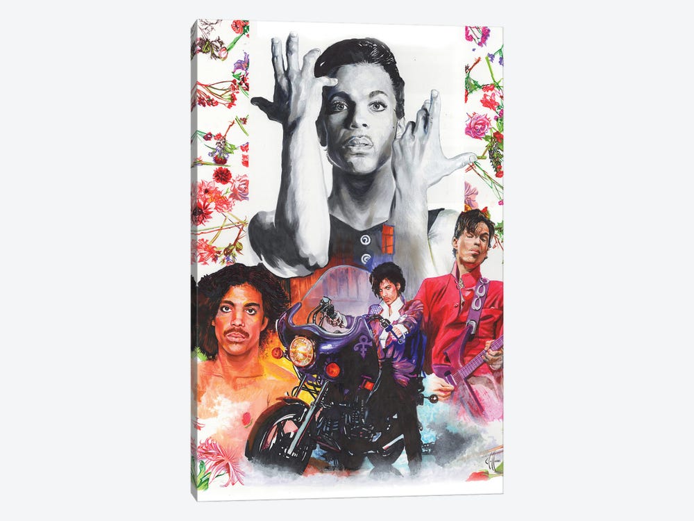 Prince Collage by Chris Hoffman Art 1-piece Canvas Print