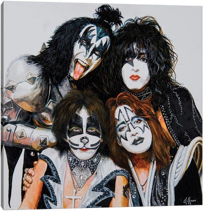 KISS Psycho Circus Canvas Art Print - Heavy Metal Art