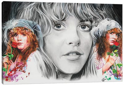 Stevie Nicks Canvas Art Print - Chris Hoffman Art