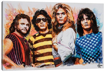 Van Halen Canvas Art Print - Heavy Metal Art