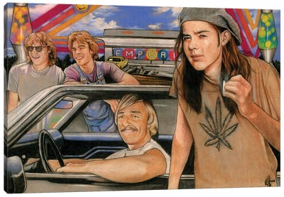 Dazed Canvas Art Print - Marijuana Art
