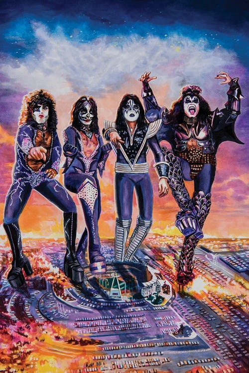 KISS 1978 by Chris Hoffman Art wall art