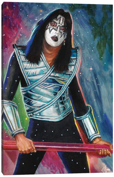50 Years Of The Spaceman Canvas Art Print - Kiss
