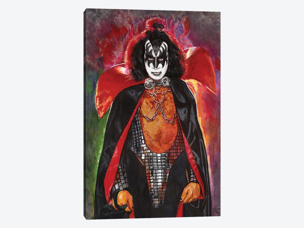 50 Years Of The Demon by Chris Hoffman Art 1-piece Canvas Print